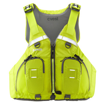 NRS CVest Mesh Back PFD, Lime, Front