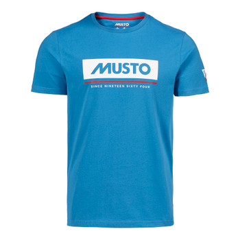 Musto Marina Logo Tee - Vallarta Blue