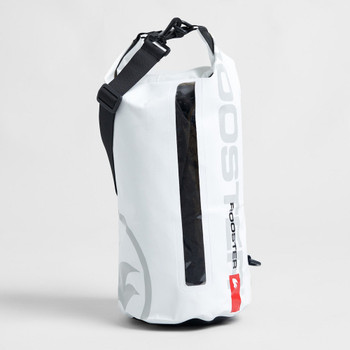 The Rooster 10L Roll Top Dry Bag in white