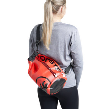 The Rooster 10L Roll Top Dry Bag in red The Rooster 10L Roll Top Dry Bag in red