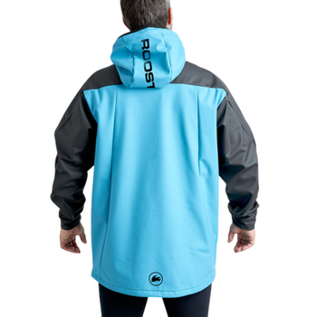 Rooster Aquafleece Oversized Teal Hoodie - water resistant