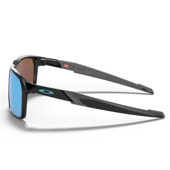 Oakley Portal X Polished Black Prizm Deep H2O Polarized Sunglasses - side