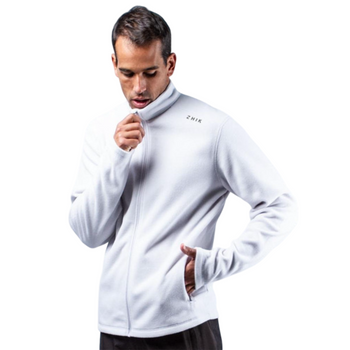 Zhik Polartec Zip Fleece - Men - Platinum, worn, modelled