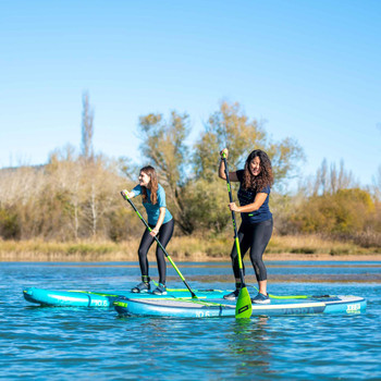 Jobe Aero Yarra SUP inflatable board on the water