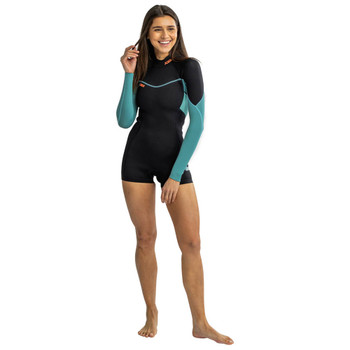 Jobe Sofia Shorty 3/2mm Longsleeve Women's Wetsuit - Vintage Teal Jobe Sofia Shorty 3/2mm Longsleeve Women's Wetsuit - Vintage Teal