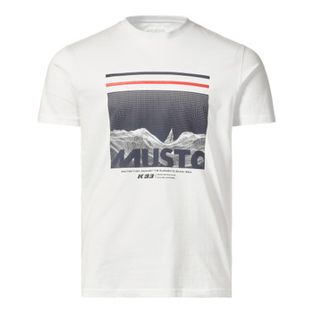 Musto Sardinia men's graphic white t-shirt