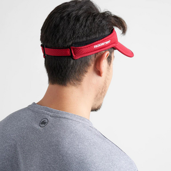 Rooster Aeromesh Visor - Red - Back Rooster Aeromesh Visor - Red - Back