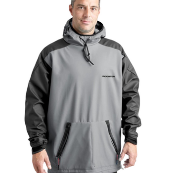 Rooster Aquafleece Oversized Grey Hoodie - water resistant Rooster Aquafleece Oversized Grey Hoodie - water resistant