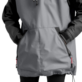 Rooster Aquafleece Hoodie - Junior - Grey - Front Rooster Aquafleece Hoodie - Junior - Grey - Front