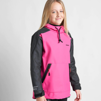 Rooster Aquafleece Hoodie - Junior - Pink - Front