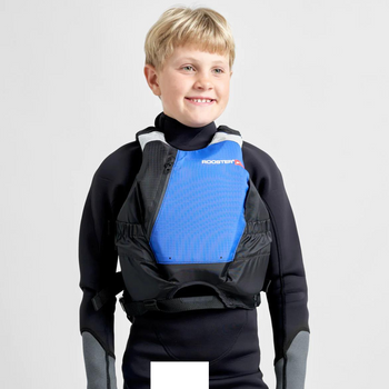Rooster Side Zip Buoyancy Aid - Junior - Blue - Front