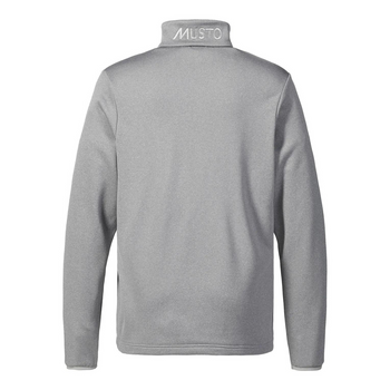 Musto Essential Full Zip Sweater - Men - Grey Melange - Back