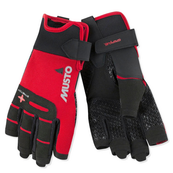 Musto Performance Glove Short Finger - True Red - Front