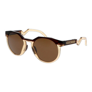 Oakley HSTN Sunglasses - Dark Amber / Light Curry Prizm Tungsten -
