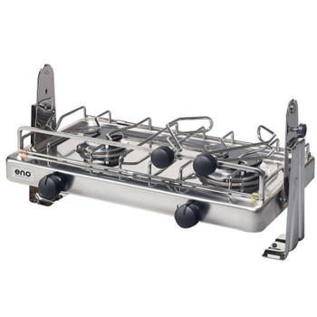 Eno 2 Burner Gimbled Gas Stove withPan Clamps