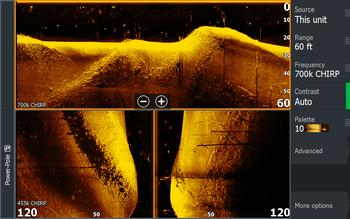 Lowrance Active Imaging HD 3-in-1 Transducer Screen View