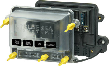 Blue Sea ST-Blade Water Resistant Fuse Block 4 Circuit 5056100