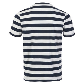 Musto Men's Classic Striped SS Tee - Navy/White, back