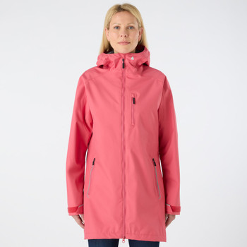 Musto Women's Sardinia Long Rain Jacket - Sweet Raspberry, model