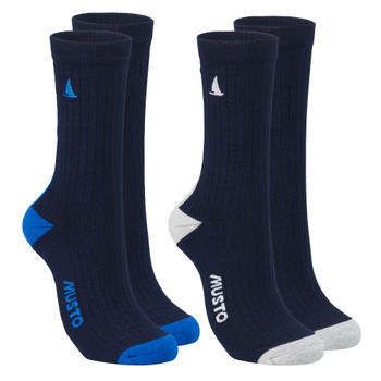 Musto Marina 2-Pack Navy/Ash Socks