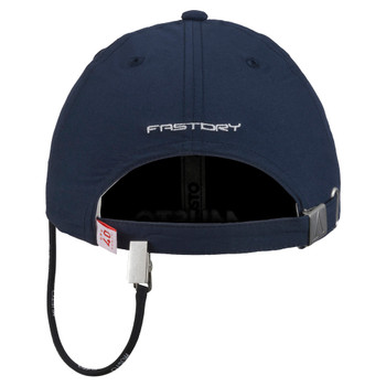 Musto Essential Fast Dry Junior Crew Cap in Navy, back