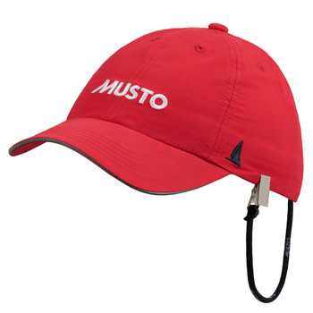 Musto Essential Fast Dry Junior Crew Cap in red