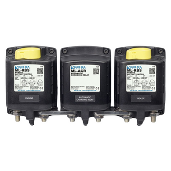 Blue Sea Systems Solenoid ML 500A 24V ACR With Manual Control (incl 2146-BSS Switch)