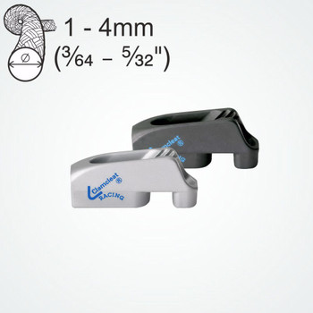 Clamcleat Racing Micros Silver With Becket Hard Anodised Cleat