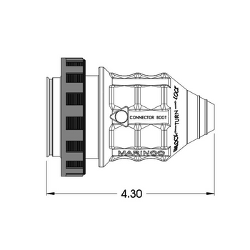 Marinco Weatherproof Power Connector Cover 20A/30A 103RN_1