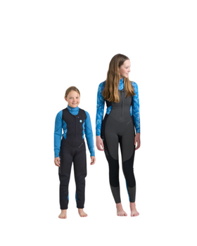 Rooster Junior Girs 4mm Longjohn - Seagrass - front view