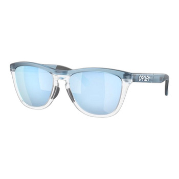 Oakley Frogskin Range W/ Prizm Deep Water Polarized Lenses And A transparent Stonewash Frame