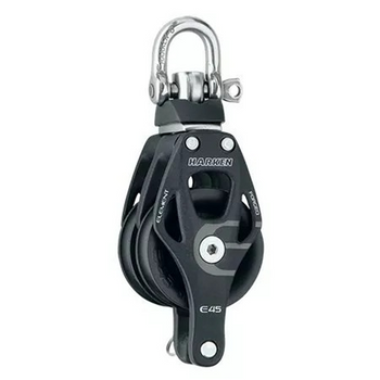 Harken Element Double Swivel Block w Becket - 45mm