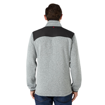 Musto Men's Grey Knitted Fleece, model front