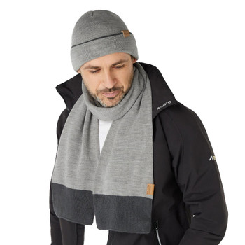 Musto Tipped Beanie & Scarf Gift Set Grey, man