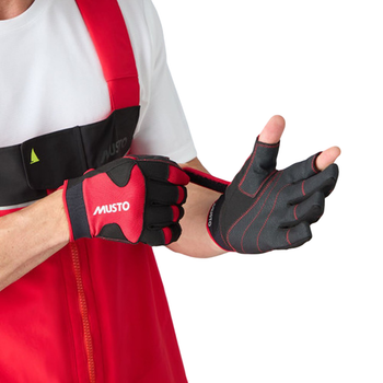 Musto Performance Long Finger Glove - Red