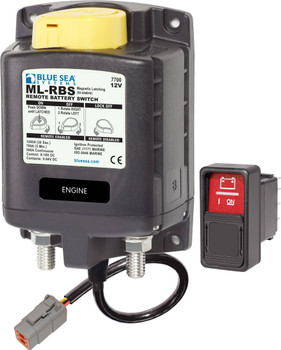 Blue Sea Systems Solenoid ML 500A 12V RBS With Manual Control 7700100
