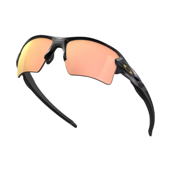 Oakley Flak  Sunglasses - Prizm Rose Gold Polarized Lenses - Matte Black Frame