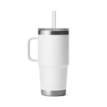 Yeti Rambler 25 Oz Straw Mug White