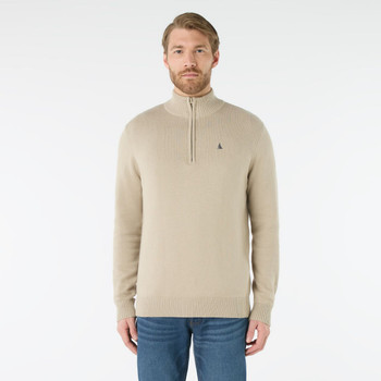 Musto Original Quarter Zip Men's Knit - Cashmere, model front