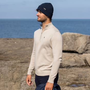 Musto Original Quarter Zip Men's Knit - Cashmere, lifestyle