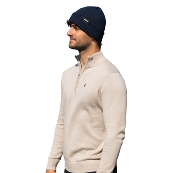 Musto Original Quarter Zip Men's Knit - Cashmere, back