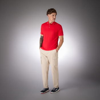 Musto Evo Crew Pro Lite Polo– True Red _lifestyle