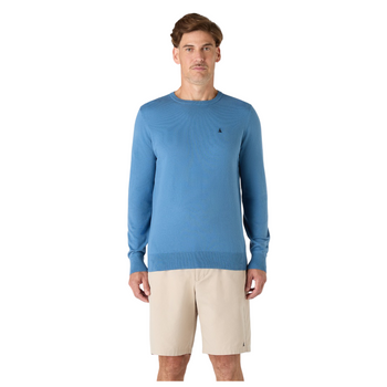 Musto Original Lite Men's Crew Knit - Storm Cloud Lifestyle_4
