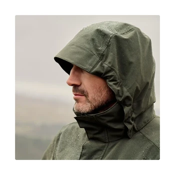 Musto Men's Westmoor Green Waterproof Jacket, hood_2