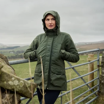 Musto Women's Burnham Waterproof Coat, hood up
