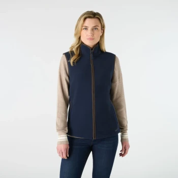 Musto Women's Fenland 200 Polartec Navy Vest, model front