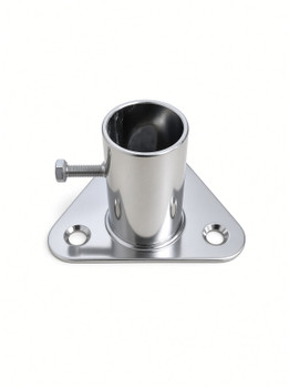 Sowester Stainless Stanchion Base Side View