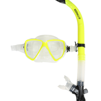 Typhoon Kids/Ladies Diving Mask and Snorkel Yellow