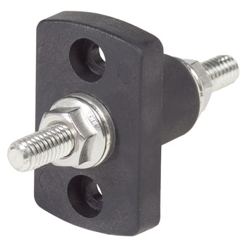 Blue Sea Through Connector Bulkhead Terminal Post - 18 Stud - 5/16'' - Black