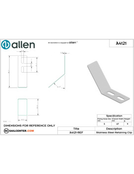 ILCA LaserRudder Retaining Clip ILC5954 ILCA LaserRudder Retaining Clip ILC5954
